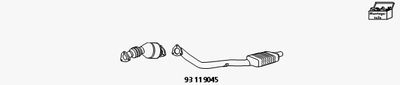 Zestaw doposażenia, katalizator/filtr cząstek stałych(kombi) HJS 93 11 9045