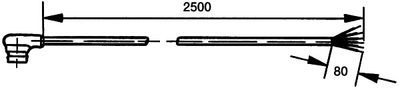 Ledning, sidespejl HELLA 8KA 562 671-002