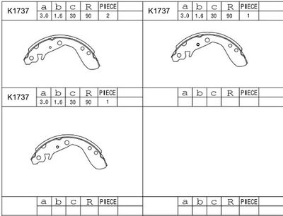 ASIMCO K1737 Ремкомплект барабанных колодок для HONDA JAZZ II (GD_, GE3, GE2) 1.3 iDSi (GD1) ASIMCO K1737 Ремкомплект барабанных колодок для HONDA JAZZ II (GD_, GE3, GE2) 1.3 iDSi (GD1)