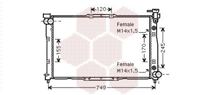 VAN WEZEL 83002040 Крышка радиатора  для KIA CLARUS (Киа Кларус)