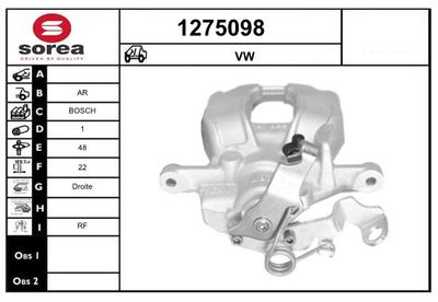 BREMSSATTEL SNRA 1275098