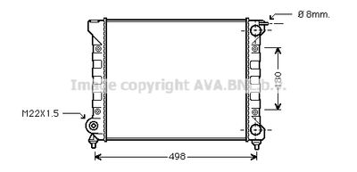 AVA QUALITY COOLING VNA2040 Радиатор охлаждения двигателя для VW JETTA