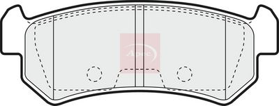 APEC Brake Pad Set, disc brake PAD1329