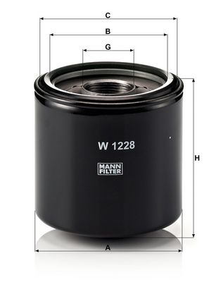 Olejový filtr MANN-FILTER W 1228