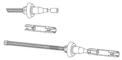 Тросик, cтояночный тормоз CEF FO02233 для FORD FUSION