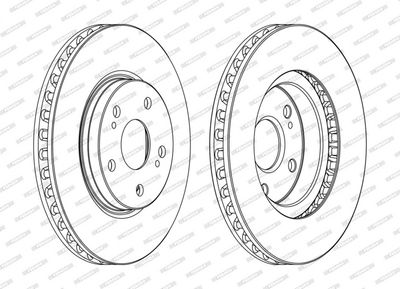 BREMSSCHEIBE FERODO DDF1814C 1