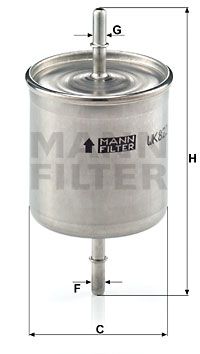 Bränslefilter MANN-FILTER WK 822/2