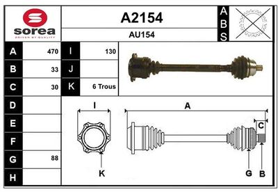 ANTRIEBSWELLE SNRA A2154