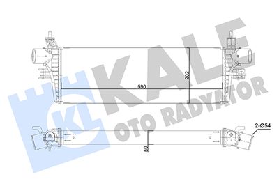 Интеркулер KALE OTO RADYATÖR 350415 для TOYOTA FORTUNER