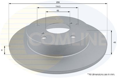 Тормозной диск COMLINE ADC0937 для SUZUKI SWIFT