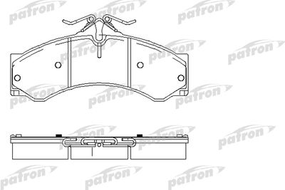 Комплект тормозных колодок, дисковый тормоз PATRON PBP1043 для MERCEDES-BENZ SPRINTER