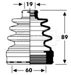 Bellow, drive shaft Borg & Beck BCB2795