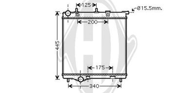 RADIATOR RACIRE MOTOR DIEDERICHS DCM2803