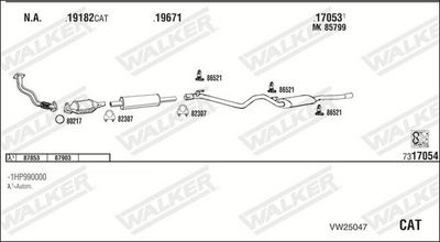 Изпускателна система WALKER VW25047