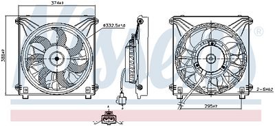 VENTILATOR RADIATOR NISSENS 850244 5