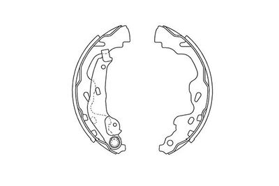 Kavo Parts Комплект барабанных колодок