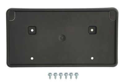 Kentekenplaat bevestiging Voor (plastic, zwart) past: RAM TRUCK RAM IV, RAM V 04.13-