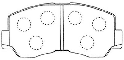 Комплект тормозных колодок, дисковый тормоз FIT FP0208