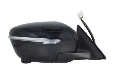Zijspiegel Rechts (elektrisch, in reliëf, assistent rijstrookverandering, under-coated, met indicator, met camera) past: NISSAN ROGUE II, X-TRAIL III T32 01.14-08.22
