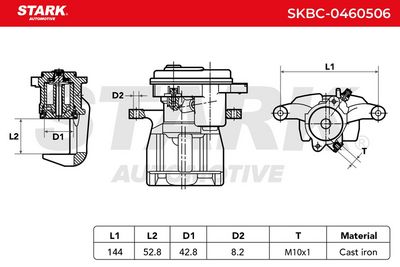 спирачен апарат STARK SKBC-0460506