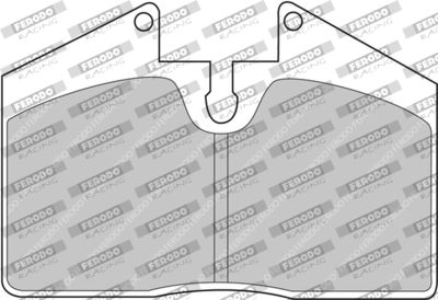 Комплект тормозных колодок, дисковый тормоз FERODO RACING FCP451H для FERRARI 348