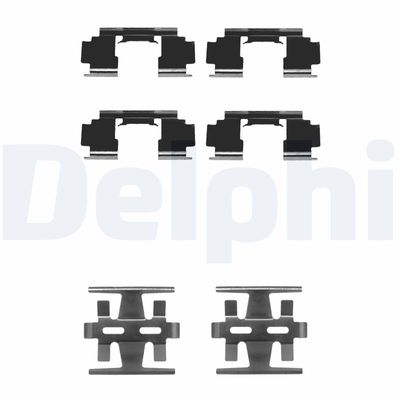 DELPHI Priedų komplektas, diskinių stabdžių trinkelės