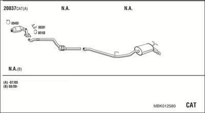 Układ wydechowy WALKER MBK012580