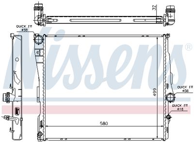 RADIATOR RACIRE MOTOR NISSENS 60807 5