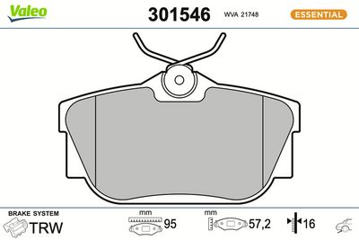 SET PLACUTE FRANA FRANA DISC VALEO 301546