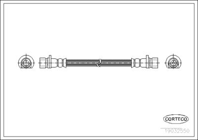 Тормозной шланг CORTECO 19032550 для HONDA HR-V