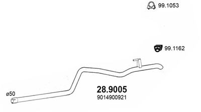 Rura wydechowa ASSO 28.9005