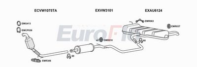 EuroFlo Exhaust System AUA320D 1001D