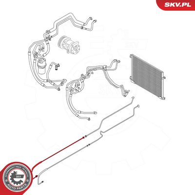 Vysokotlaké / nízkotlaké vedení, klimatizace SKV 54SKV662