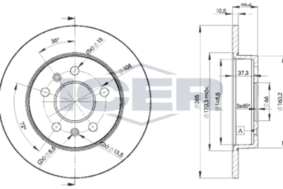 спирачен диск ICER 78BD4296-2