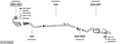 SISTEM DE ESAPAMENT BOSAL SYS10502