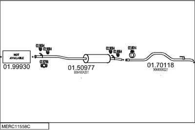 SISTEM DE ESAPAMENT MTS MERC11558C057315