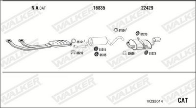 Изпускателна система WALKER VO35014