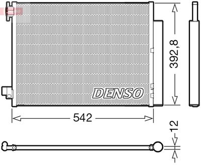 DENSO DCN37004 Радиатор кондиционера  для DACIA  (Дача Сандеро)