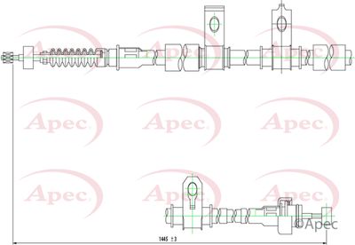 Cable Pull, parking brake APEC CAB1226