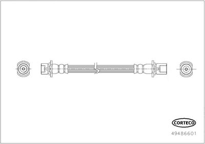 BREMSSCHLAUCH CORTECO 49486601