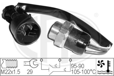 ERA 330306 Датчик температуры охлаждающей жидкости  для OPEL (Опель)