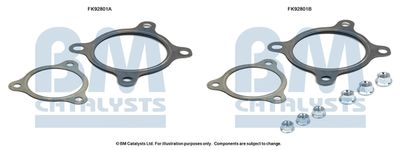 Монтажный комплект, катализатор BM CATALYSTS FK92801 для AUDI A5