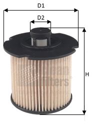 Топливный фильтр CLEAN FILTERS MG3629 для CITROËN SPACETOURER