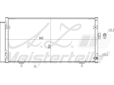 кондензатор, климатизация A.Z. Meisterteile AZMT-45-030-1282