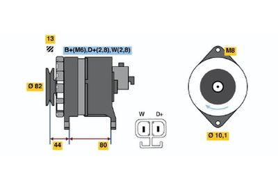 Генератор BOSCH 9 120 334 642 для NISSAN TRADE