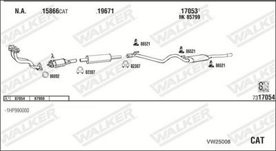 Изпускателна система WALKER VW25008
