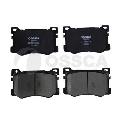 комплект спирачно феродо, дискови спирачки OSSCA 86501
