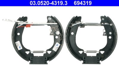 Комплект тормозных колодок ATE 03.0520-4319.3 для FIAT PANDA
