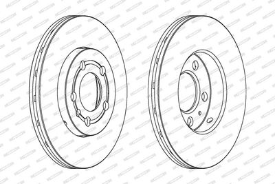 BREMSSCHEIBE FERODO DDF927C 1