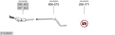 Układ wydechowy BOSAL SYS28587
